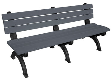 BENCH MONARQUE BACKED 72 BK LEG CHAR SEA